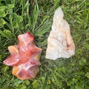 Red and White Crystal Set